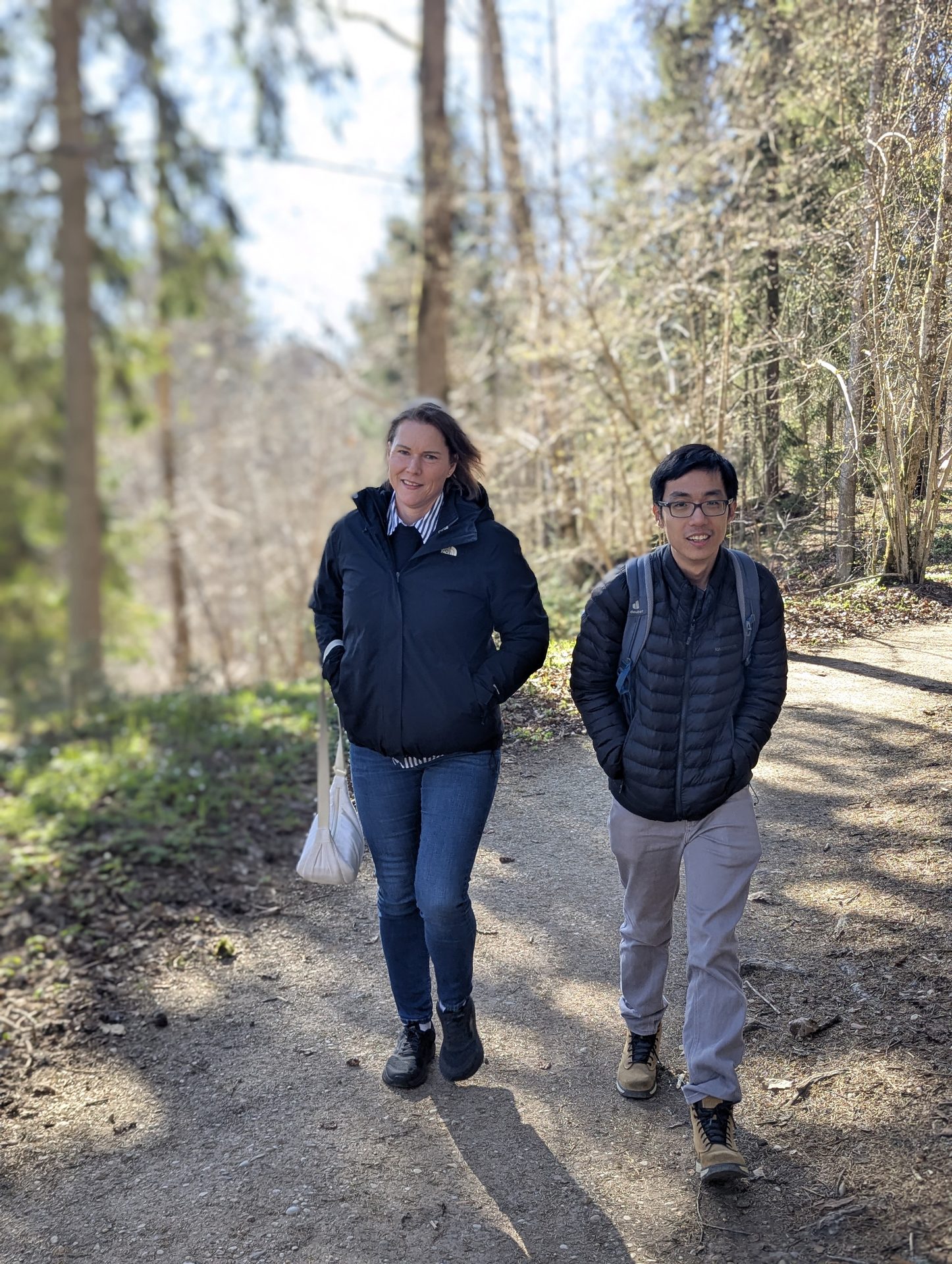 Skogsstig i Gaujadalen